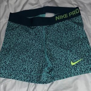 Nike pro spandex shorts